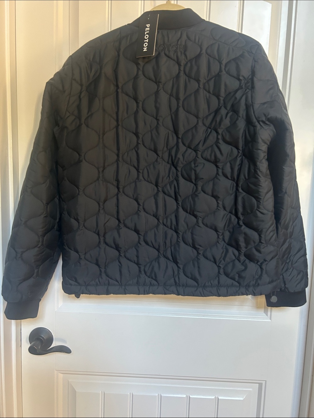 Peloton Black Quilted Snap-Front Jacket - Picture 5 of 7